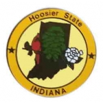 Indiana Pin IN State Emblem Hat Lapel Pins